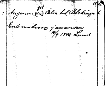 Bild på arkivkortet för arkivposten Augerum