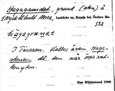 Bild på arkivkortet för arkivposten Hagagrundet