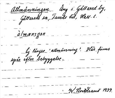 Bild på arkivkortet för arkivposten Allmänningen