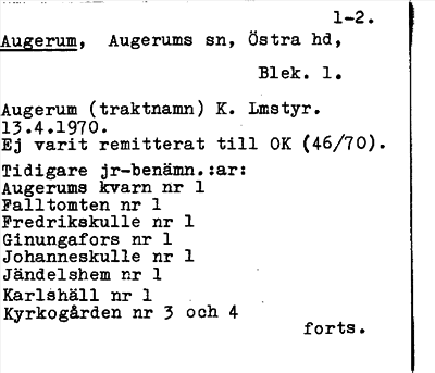 Bild på arkivkortet för arkivposten Augerum