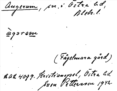 Bild på arkivkortet för arkivposten Augerum