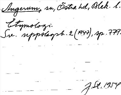 Bild på arkivkortet för arkivposten Augerum