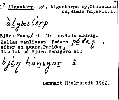 Bild på arkivkortet för arkivposten Algustorp