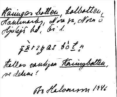 Bild på arkivkortet för arkivposten Käringas botten