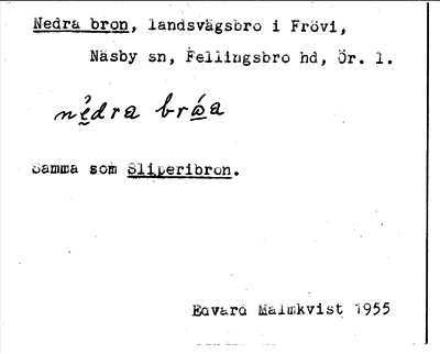 Bild på arkivkortet för arkivposten Nedra bron