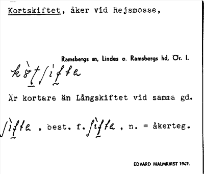 Bild på arkivkortet för arkivposten Korskiftet