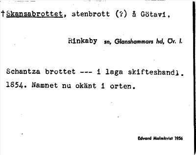 Bild på arkivkortet för arkivposten +Skansabrottet