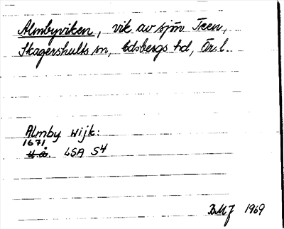 Bild på arkivkortet för arkivposten Almbyviken