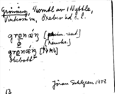 Bild på arkivkortet för arkivposten Grönäng