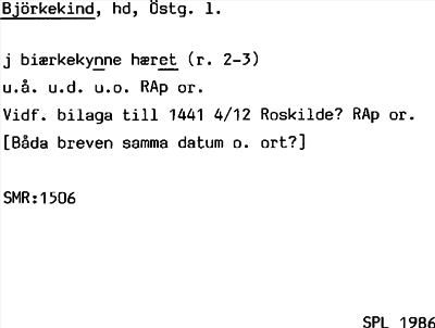 Bild på arkivkortet för arkivposten Björkekind