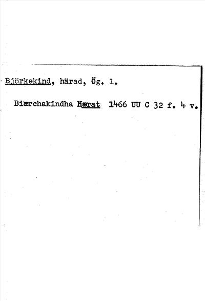 Bild på arkivkortet för arkivposten Björkekind