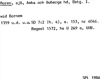 Bild på arkivkortet för arkivposten Boren