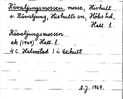 Bild på arkivkortet för arkivposten Rävaljungsmossen
