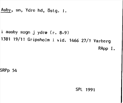 Bild på arkivkortet för arkivposten Asby