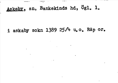 Bild på arkivkortet för arkivposten Askeby