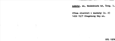 Bild på arkivkortet för arkivposten Askeby