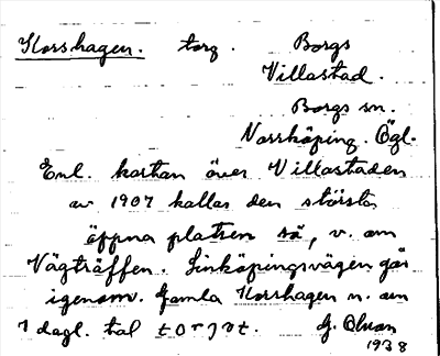 Bild på arkivkortet för arkivposten Korshagen