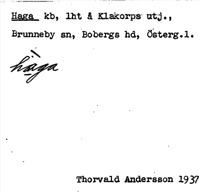 Bild på arkivkortet för arkivposten Haga