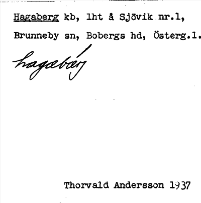 Bild på arkivkortet för arkivposten Hagaberg