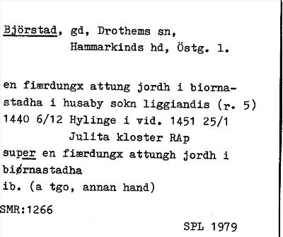 Bild på arkivkortet för arkivposten Björstad