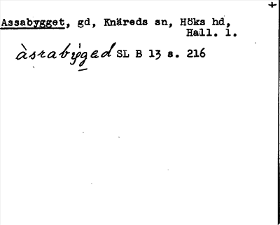 Bild på arkivkortet för arkivposten Assabygget
