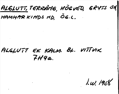 Bild på arkivkortet för arkivposten Alglutt