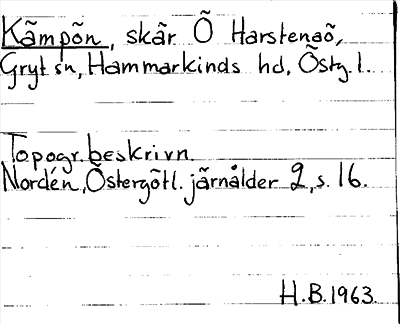 Bild på arkivkortet för arkivposten Kämpön