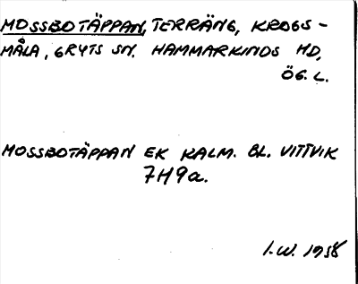 Bild på arkivkortet för arkivposten Mossbotäppan