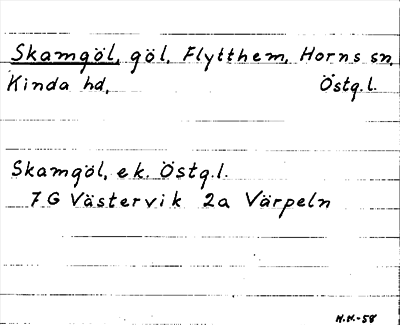 Bild på arkivkortet för arkivposten Skamgöl