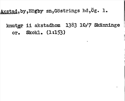 Bild på arkivkortet för arkivposten Axstad