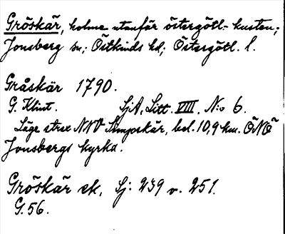 Bild på arkivkortet för arkivposten Gröskär