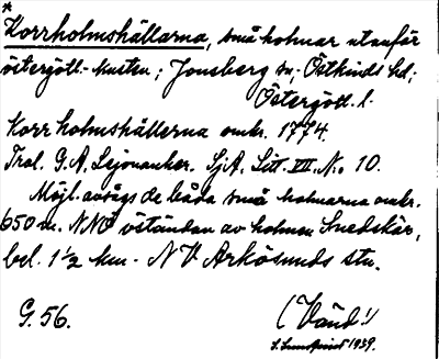 Bild på arkivkortet för arkivposten *Korrholmshällarna
