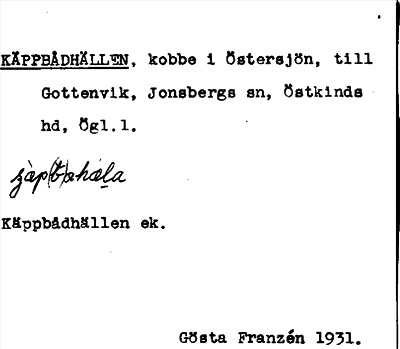 Bild på arkivkortet för arkivposten Käppbådhällen