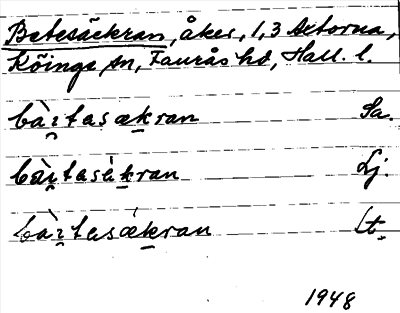 Bild på arkivkortet för arkivposten Betesäckran