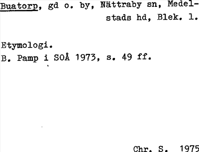Bild på arkivkortet för arkivposten Buatorp
