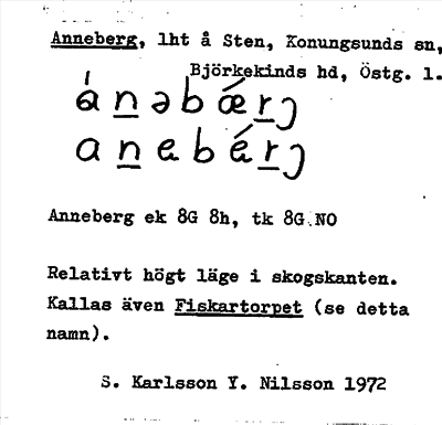 Bild på arkivkortet för arkivposten Anneberg