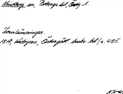 Bild på arkivkortet för arkivposten Kristberg