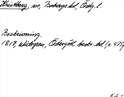 Bild på arkivkortet för arkivposten Kristberg