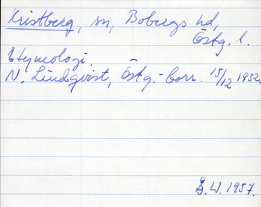 Bild på arkivkortet för arkivposten Kristberg