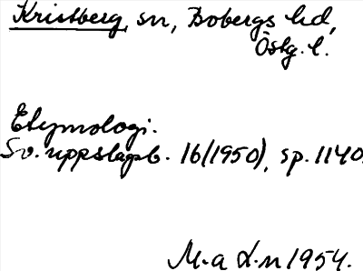 Bild på arkivkortet för arkivposten Kristberg