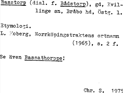Bild på arkivkortet för arkivposten Basstorp