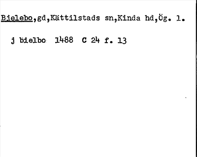 Bild på arkivkortet för arkivposten Bjelebo