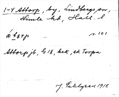 Bild på arkivkortet för arkivposten Attorp