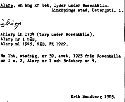 Bild på arkivkortet för arkivposten Alarp