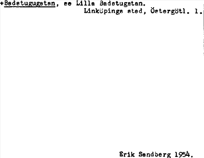 Bild på arkivkortet för arkivposten +Badstugatan, se Lilla Badstugatan