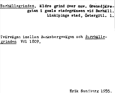 Bild på arkivkortet för arkivposten Barhällsgrinden