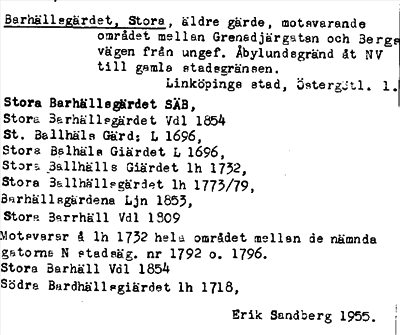 Bild på arkivkortet för arkivposten Barhällsgärdet, Stora