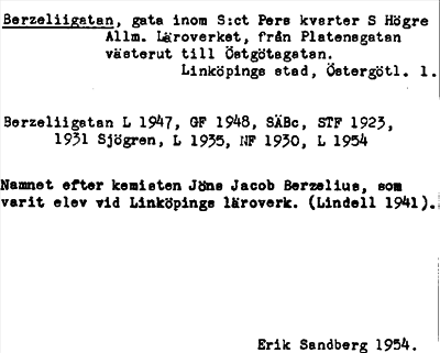 Bild på arkivkortet för arkivposten Berzeliigatan