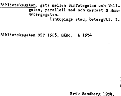 Bild på arkivkortet för arkivposten Biblioteksgatan