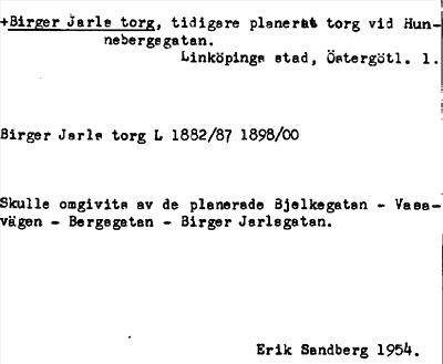 Bild på arkivkortet för arkivposten +Birger Jarls torg